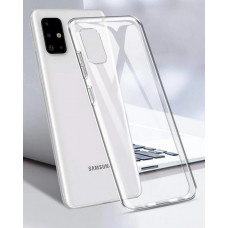 Чехол силиконовый Samsung Galaxy A52 (прозрачный)