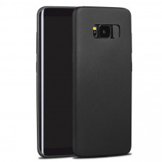 Чехол силиконовый Samsung Galaxy S8 Plus (G955) тонкий (черный)