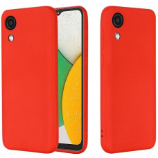 Чехол силиконовый Samsung Galaxy A03 Core Silicone Case (красный)