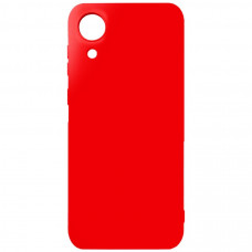 Чехол силиконовый Samsung Galaxy A03 Core тонкий (красный)