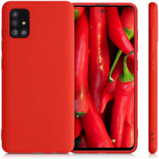 Чехол силиконовый Samsung Galaxy A52 (A525) Silicone Case (красный)
