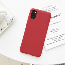 Чехол силиконовый Samsung Galaxy A71 (A715) тонкий (красный)