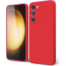Чехол силиконовый Samsung Galaxy S23 Plus (S916) Silicone Case (красный)