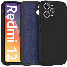 Чехол силиконовый Xiaomi Redmi 12 Silicone Case (черный)