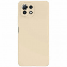 Чехол силиконовый Xiaomi Mi 11 Lite Silicone Case (бежевый)