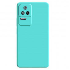 Чехол силиконовый Xiaomi Poco F4 Silicone Case (бирюзовый)
