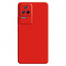 Чехол силиконовый Xiaomi Poco F4 Silicone Case (красный)