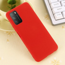Чехол силиконовый Xiaomi Poco M3 тонкий (красный)