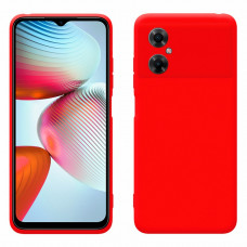 Чехол силиконовый Xiaomi Poco M4 Silicone Case (красный)