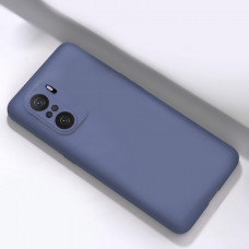 Чехол силиконовый Xiaomi Redmi Note 10 5G тонкий (синий)