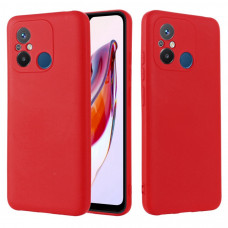 Чехол силиконовый Xiaomi Redmi 12С Silicone Case (красный)