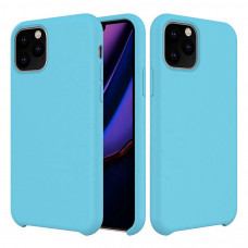 Чехол силиконовый без логотипа (Silicone Case) для Apple iPhone 11 Pro Max (голубой)