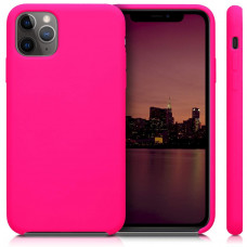 Чехол силиконовый без логотипа (Silicone Case) для Apple iPhone 11 Pro Max (розовый)