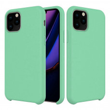 Чехол силиконовый без логотипа (Silicone Case) для Apple iPhone 11 Pro Max (светло-зеленый)