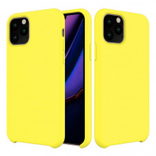 Чехол силиконовый без логотипа (Silicone Case) для Apple iPhone 11 Pro Max (желтый)