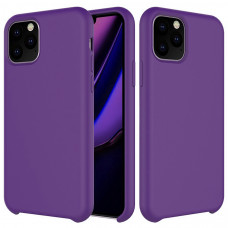 Чехол силиконовый без логотипа (Silicone Case) для Apple iPhone 11 Pro (фиолетовый)