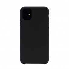 Чехол силиконовый без логотипа (Silicone Case) для Apple iPhone 11 (черный)