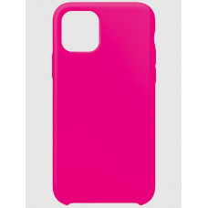 Чехол силиконовый без логотипа (Silicone Case) для Apple iPhone 11 (ярко-розовый)