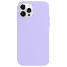 Чехол силиконовый без логотипа (Silicone Case) для Apple iPhone 12 Pro Max (светло-сиреневый)