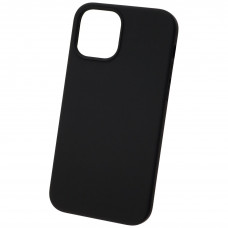 Чехол силиконовый без логотипа (Silicone Case) для Apple iPhone 12/12 Pro (черный)