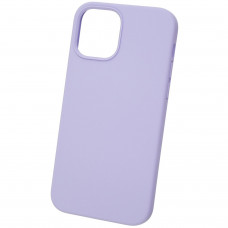 Чехол силиконовый без логотипа (Silicone Case) для Apple iPhone 12/12 Pro (светло-сиреневый)