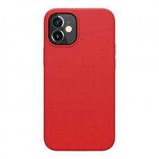Чехол силиконовый без логотипа (Silicone Case) для Apple iPhone 12 Mini (красный)