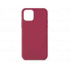 Чехол силиконовый без логотипа (Silicone Case) для Apple iPhone 12 Mini (малиновый)