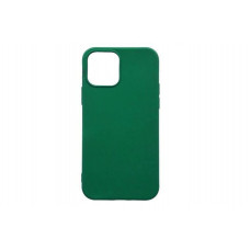 Чехол силиконовый без логотипа (Silicone Case) для Apple iPhone 12 Mini (темно-зеленый)