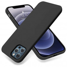 Чехол силиконовый без логотипа (Silicone Case) для Apple iPhone 13 Pro Max (черный)