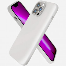 Чехол силиконовый без логотипа (Silicone Case) для Apple iPhone 13 Pro (белый)