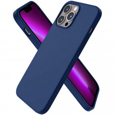Чехол силиконовый без логотипа (Silicone Case) для Apple iPhone 13 Pro (синий)