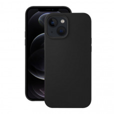 Чехол силиконовый без логотипа (Silicone Case) для Apple iPhone 13 (черный)