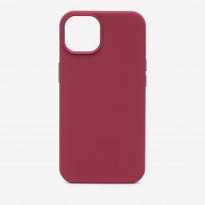 Чехол силиконовый без логотипа (Silicone Case) для Apple iPhone 13 (малиновый)