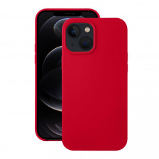 Чехол силиконовый без логотипа (Silicone Case) для Apple iPhone 13 Mini (красный)