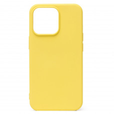 Чехол силиконовый без логотипа (Silicone Case) для Apple iPhone 13 Pro Max (желтый)