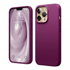 Чехол силиконовый без логотипа (Silicone Case) для Apple iPhone 14 Max (фиолетовый)