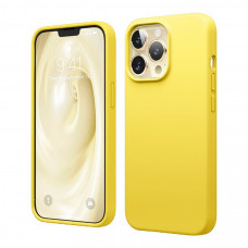 Чехол силиконовый без логотипа (Silicone Case) для Apple iPhone 14 Max (желтый)