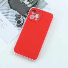 Чехол силиконовый без логотипа (Silicone Case) для Apple iPhone 14 Pro Max (красный)