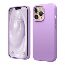 Чехол силиконовый без логотипа (Silicone Case) для Apple iPhone 14 Pro (светло-сиреневый)