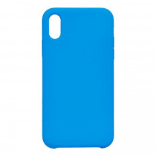 Чехол силиконовый без логотипа (Silicone Case) для Apple iPhone XR (голубой)