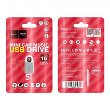 USB-флеш HOCO UD9  (USB 2.0) Mini (серебро) 16Gb