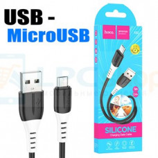 Кабель USB-Micro Hoco X82 (черный) силикон 1 метр