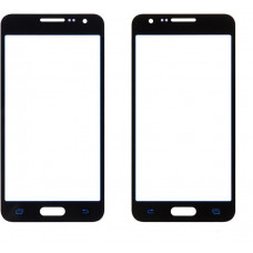 Стекло для переклейки Samsung Galaxy A3 (A300F) черное
