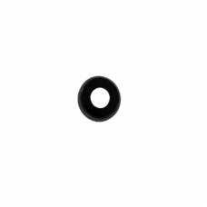 Стекло камеры для iPhone XR с ободком (черное)