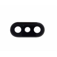 Стекло камеры для iPhone XS/ XS Max с ободком (черный)