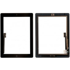 Тачскрин для iPad 3/ iPad 4 + кнопка Home (A1416 / A1430 / A1403 / A1458 / A1459 / A1460)  черный ORIG 