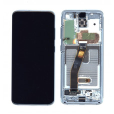 Дисплейный модуль Samsung Galaxy S20 (G980F) в рамке (синий) ORIG