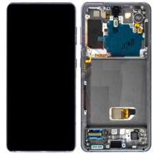 Дисплейный модуль Samsung Galaxy S21 (G991B) в рамке (черный, серебро, розовый, золото) ORIG